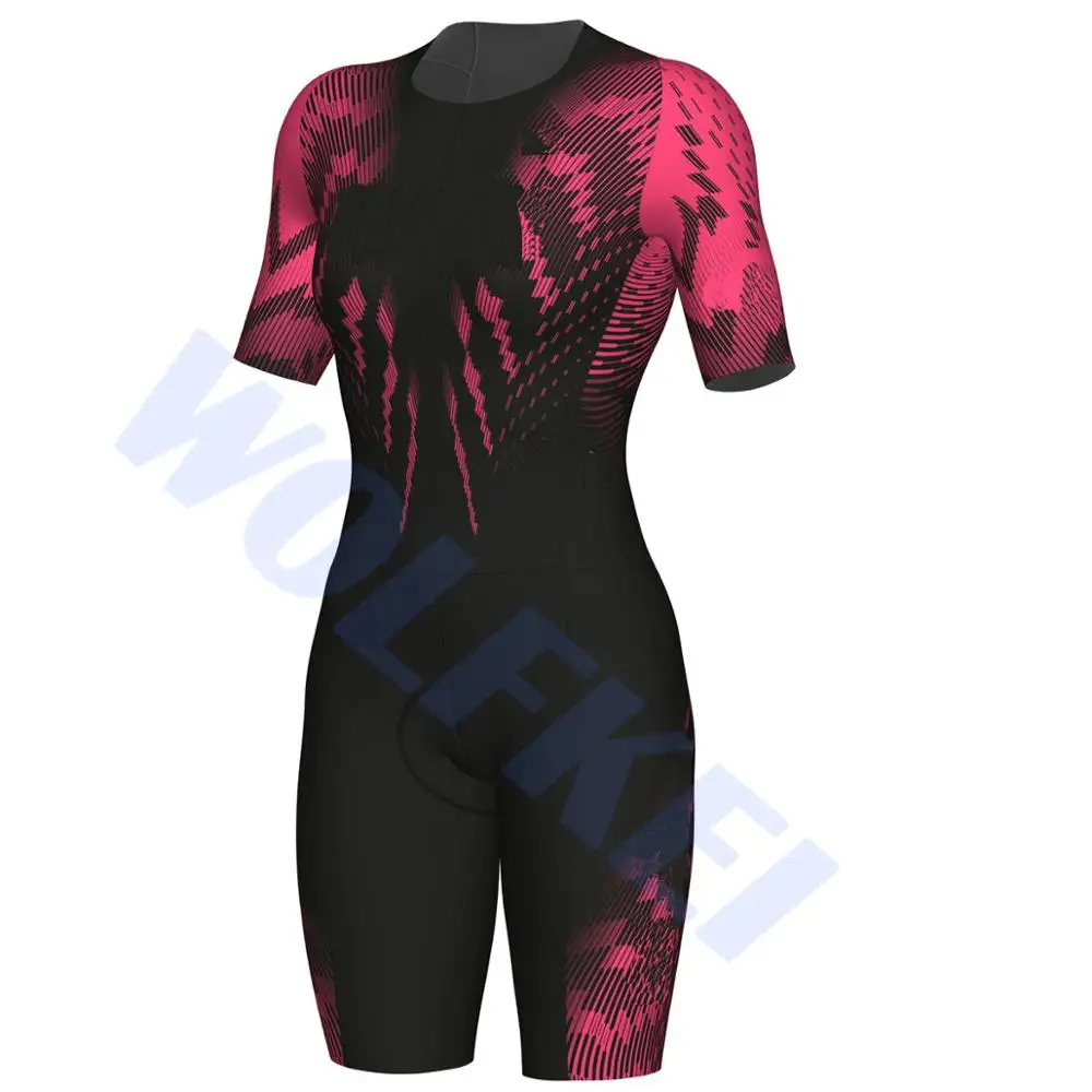 Летняя одежда для велоспорта цельный комбинезон Ropa Ciclismo 3 задних кармана Женская велосипедная одежда# SK2019000627001 - Цвет: Skinsuit h10