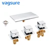 Square Bathtub Tap Brass Switch Control Valve For Bathtub Faucet Shower Mixer Faucet Tap For Baths Cascade Waterfall Diverter 1