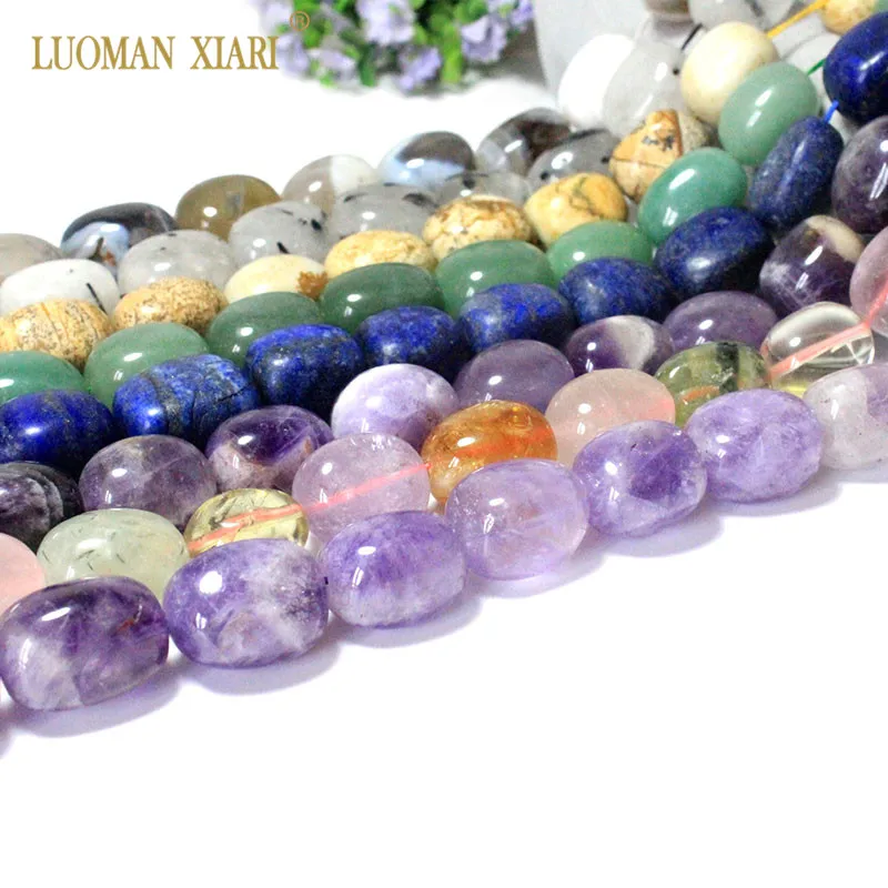 

AAA Natural Gem Pink Crystal Amethysts Unique Nearly Oval Shapes Stone Beads For Jewelry Making DIY Bracelet, Necklace 15*20mm
