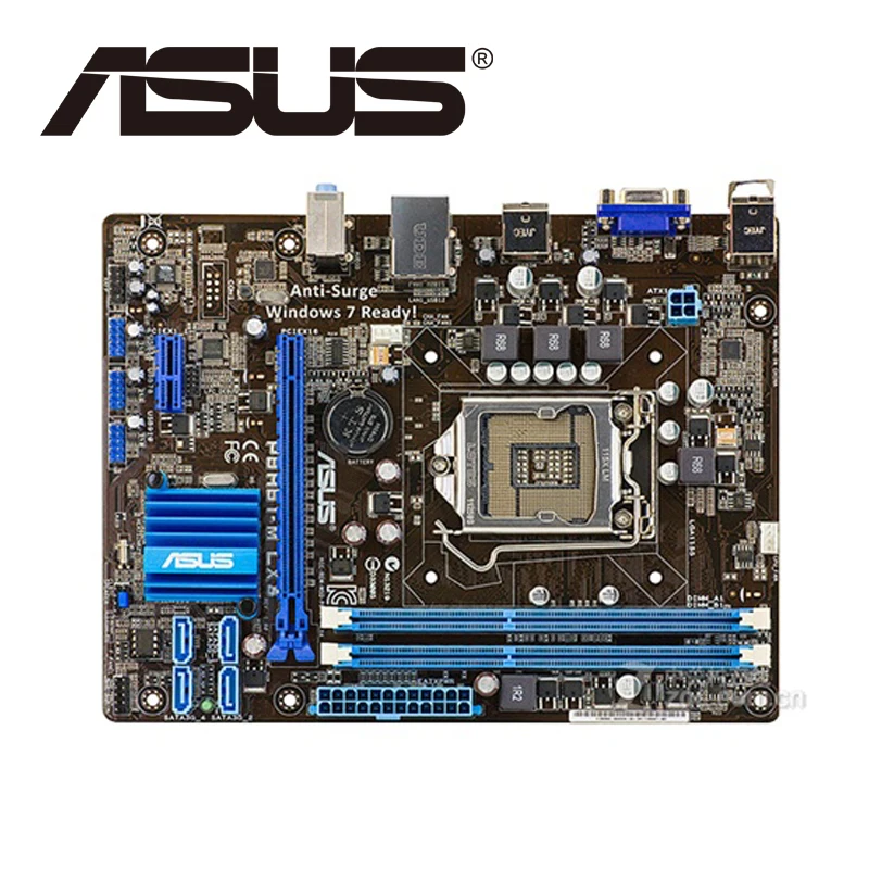 Asus P8H61-M LX3 настольная материнская плата H61 Socket LGA 1155 i3 i5 i7 DDR3 16G uATX UEFI биос оригинальная б/у материнская плата в продаже