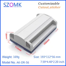 4 шт. 193*112*56 мм новая пластиковая рейка пластмассовый корпус прибора для счетчик энергии умный дом PLC Электронный пластиковый ящик для устройства