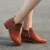 Laamei 女性 Chaussure 女性春秋の靴女性 Zapatos Mujer Sapato 女の子のアンクルブーツスクエアチャンキー低かかとブーツ