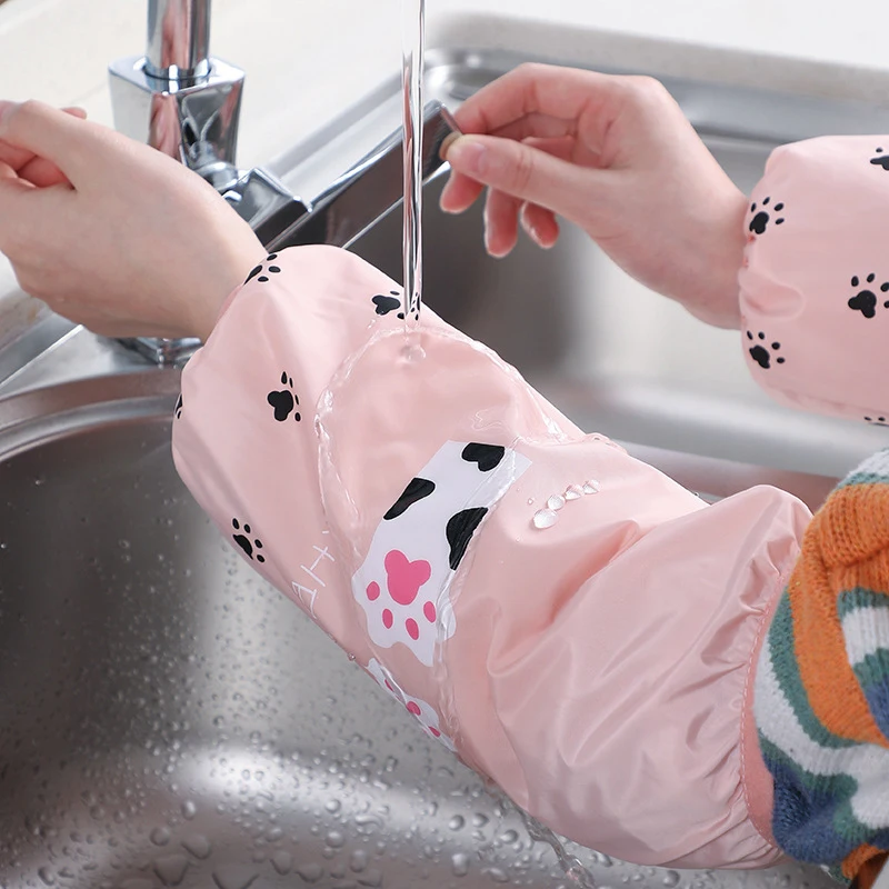 

Sale Work Sleeves Sleeve Popular Office Adult Waterproof Korean 1Pair Housework Long Oil-proof Anti-fouling High Quality