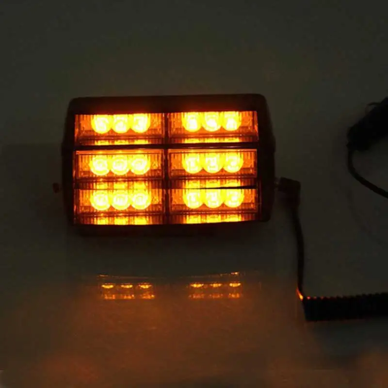 

2015 Free Shipping Windsheild Flashing 18LED Vehicle Car Top Strobe Emergency Hazard Warning Light