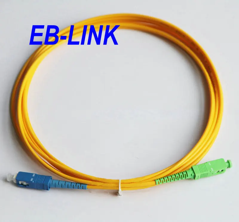 

1Meters SC/PC-SC/APC,3.0mm,Singlemode 9/125,Simplex,Optical Fiber Patch Cord Cable,SC to SC