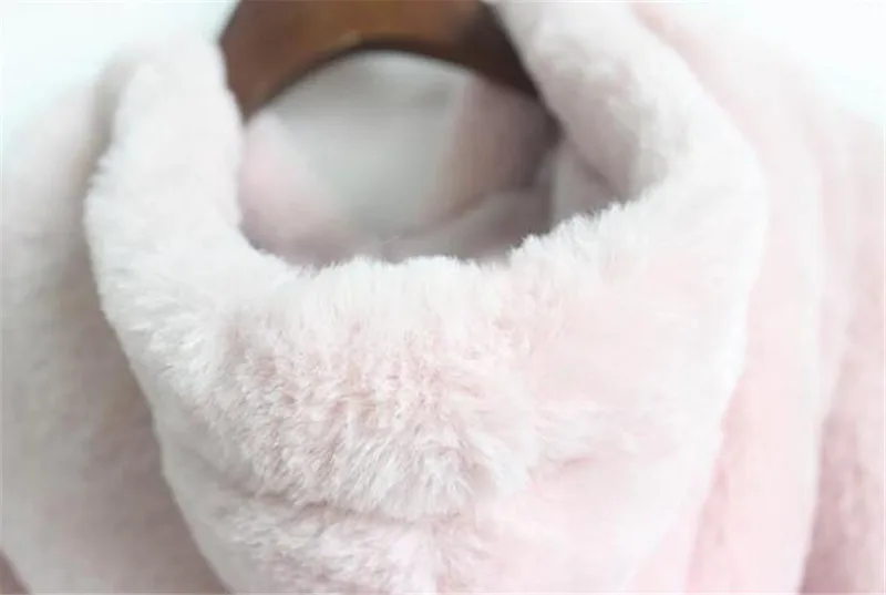 Осенне-зимний пуловер с искусственным кроличьим мехом, Женская толстовка в стиле Харадзюку, утепленные женские толстовки, Moletom Feminino, мягкая теплая толстовка с капюшоном C4907