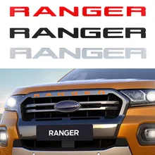 Для Ford Ranger- решетка верхнего логотипа Письмо гриль RANGER 3D эмблема размер ABS наклейка с клеем хром стиль