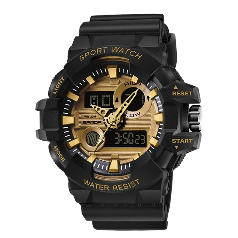 

2019 Men Fashion Multi-function Sports Waterproof Watch Luminous Time Student Watch Multi Colors