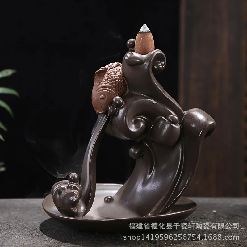 Ceramic incense smoke incense tower incense censer back factory direct