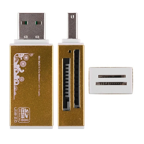 Новые горячие USB 2,0 все в 1 Multi чтения карт памяти для картридер 2 микро-sd TF M2 MMC MS Pro