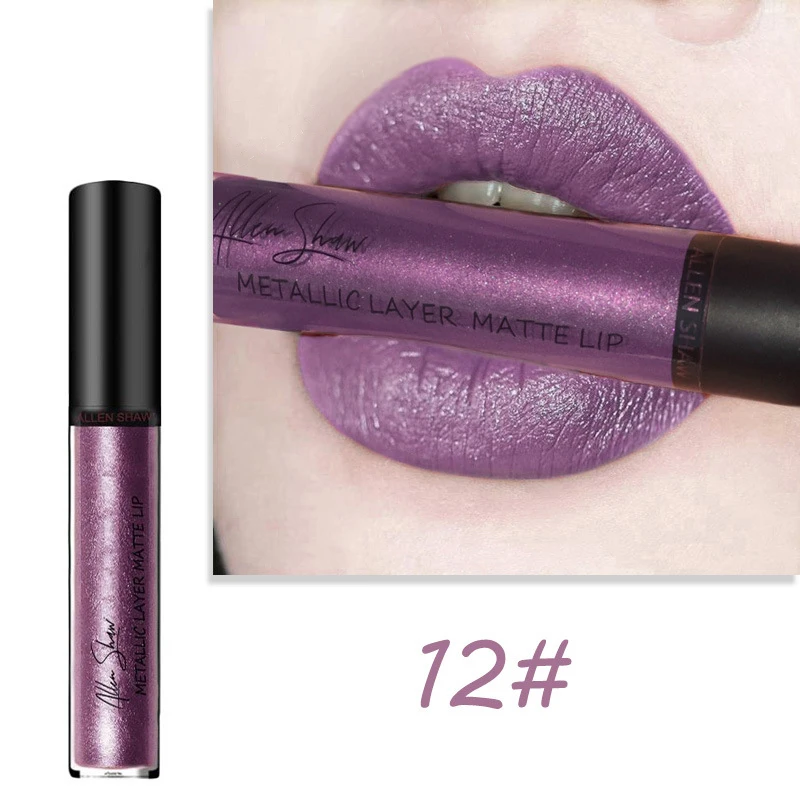 

12Colors Liquid Lipstick Matte Makeup Lip Gloss Pencil Waterproof Long Lasting Lip Stick Beauty Matte Liner Pen Lipstick TSLM2