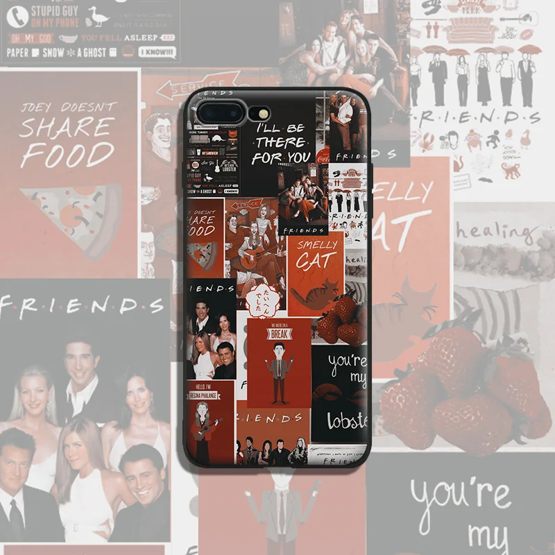 

Friends TV Series Collage Soft Silicone TPU Phone Case Cover For Apple iPhone 5 5s Se 6 6s 7 8 Plus X XR XS MAX