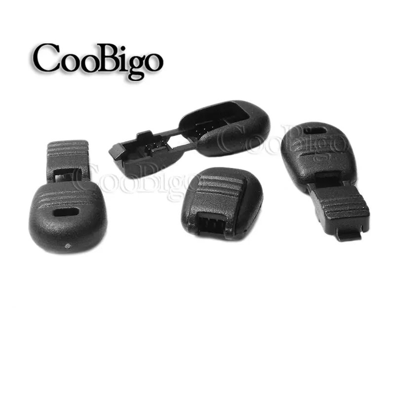 Black Zipper Pull Cord Ends Cord Lock Stopper Cord Rope Paracord