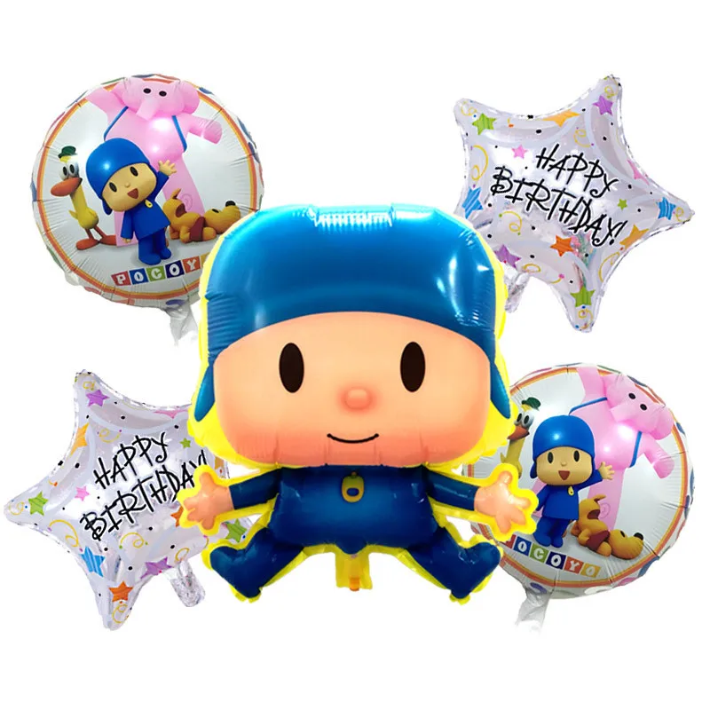 14 шт./лот воздушный шар Pocoyo для дня рождения Свадебные украшения мультфильм воздушные шары покойо надувные игрушки мальчик Festa Baloes латексный набор - Цвет: 5pcs