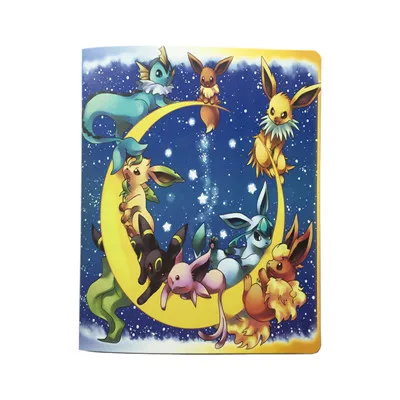 Альбом pokemon 324 карты фотографии марки коллекция 2 вида мультяшных обложек Лидер