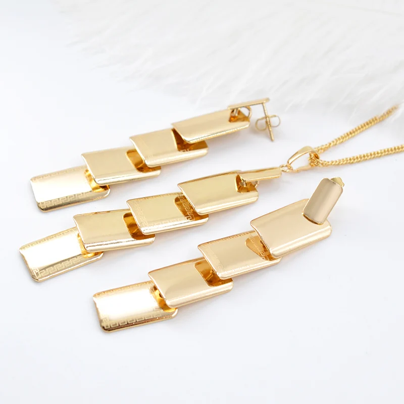 Sunny Jewelry модные ювелирные изделия 2018 серьги кулон ожерелье Ювелирные наборы для