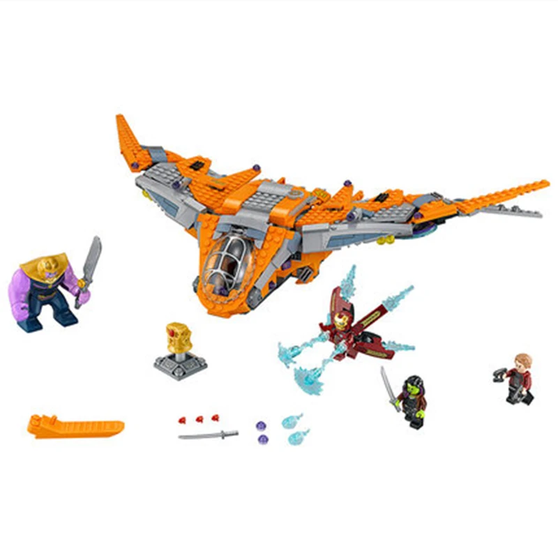 

Marvel's The Avengers Guardians of the Galaxy THANOS: ULTIMATE BATTLE LegoINGlys 76107 Model Building Block Set Kids Brick Toy