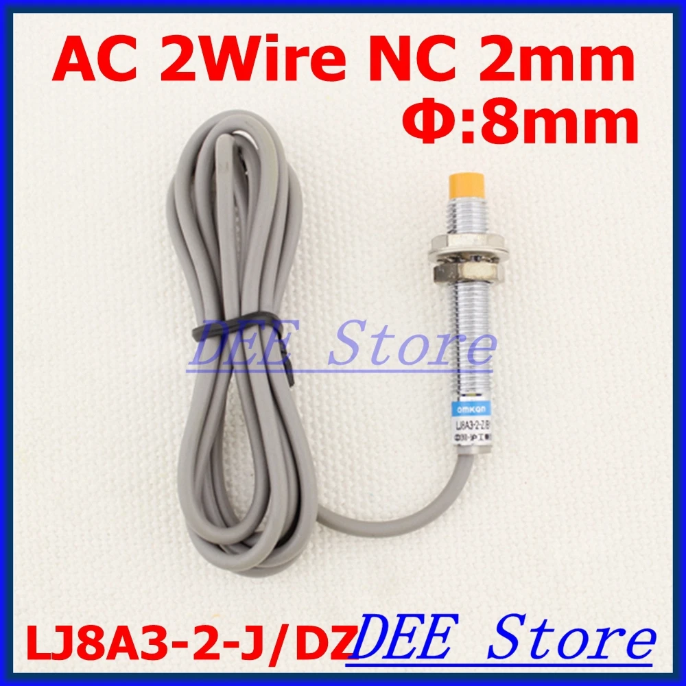 

AC90-250V 2Wire NC AC 400mA Detection Distance 2mm M8 Proximity Switch sensor switch Inductive Proximity Sensor LJ8A3-2-J/DZ