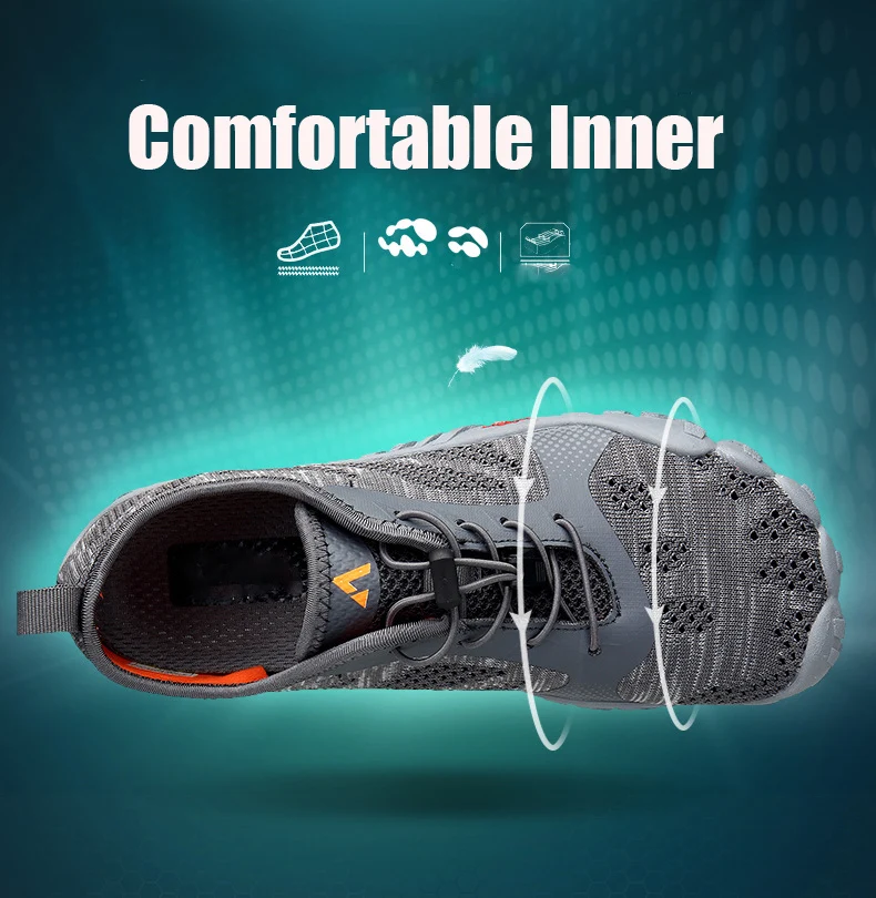 Masculino ao ar Sapatos de Água do Aqua Tênis para Homem Sapatos de Praia Verão Livre Descalço Cinco Dedos Caminhadas Rio Trekking Pesca Tênis Homem 5 Cheap Sapatos de natação