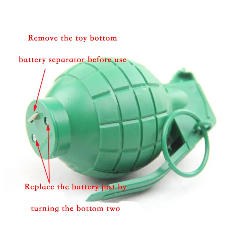 Шутки остроты шалости Производитель Спорт на открытом воздухе звук и светильник имитация ручной гранаты смешные и Хэллоуин смешные армейские солдатики хитрые игрушки