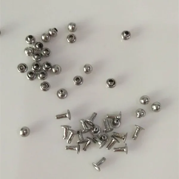 mushroom nail 3mm silver