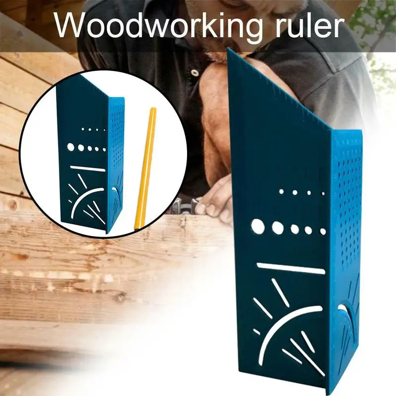 

Woodworking 3D Mitre Angle Measuring Square Size Measure Tool With Gauge & Ruler three dimensional items measuring Measure Tools
