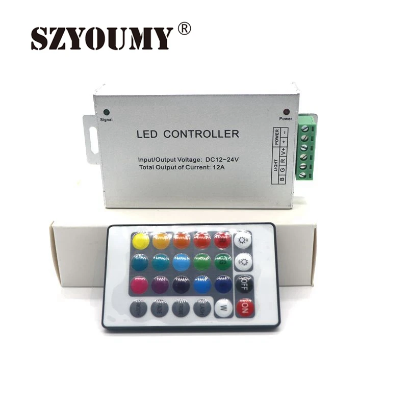 SZYOUMY 12-24 V 12A rgb-контроллер для 3528SMD 5050SMD rgb Светодиодная лента усилитель RGB контроллер усилитель сигнала