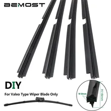 BEMSOT Car Vehicle Insert Natural Rubber For Valeo Type Wiper Blade (Refill)8mm 14 BEMSOT Car Vehicle Insert Natural Rubber For Valeo Type Wiper Blade (Refill)8mm 14