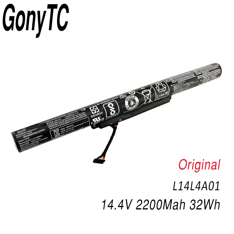 GONYTC L14L4A01 Оригинальный аккумулятор для ноутбука LENOVO IdeaPad V4000 Y50C Z41 Z51 Z41-70 Z51-70 L14L4E01