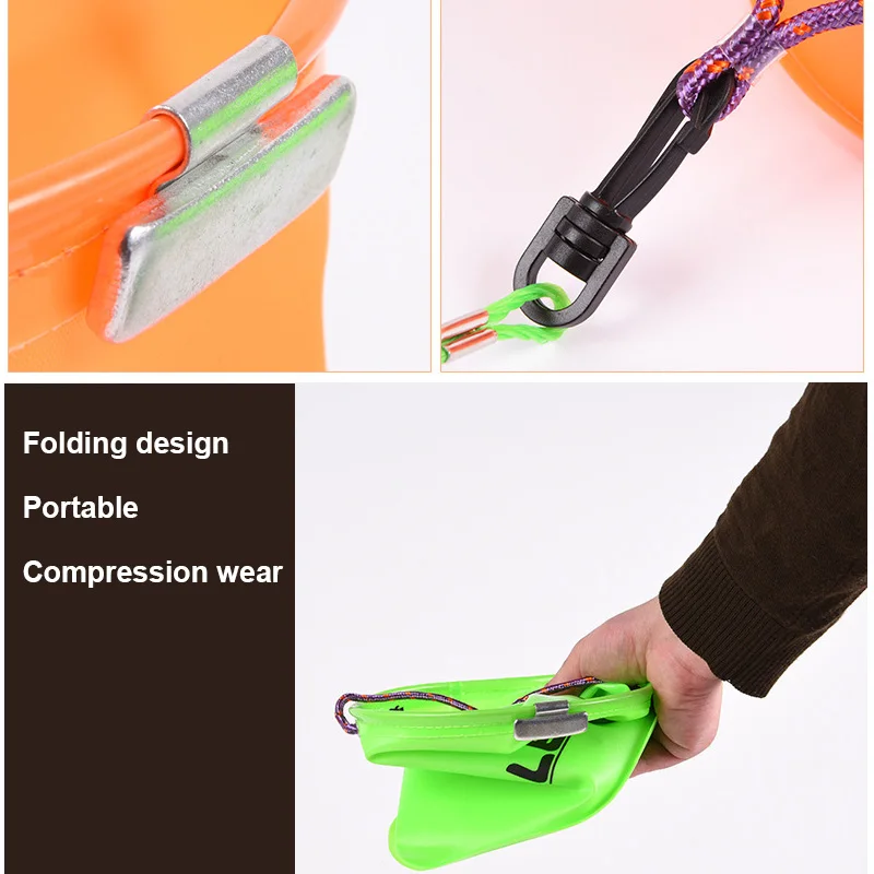 

Newly Portable EVA Folding Bucket Camping Hiking Bucket Fishing Tackle Barrel Storage Bag BN99