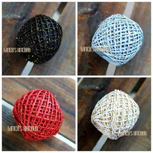 Выпечки Упаковка подарочная упаковка природных веревку бумаги/DIY тканые Лафит соломы Клип золотой нитью двухцепочечной бумажные веревки 20 м