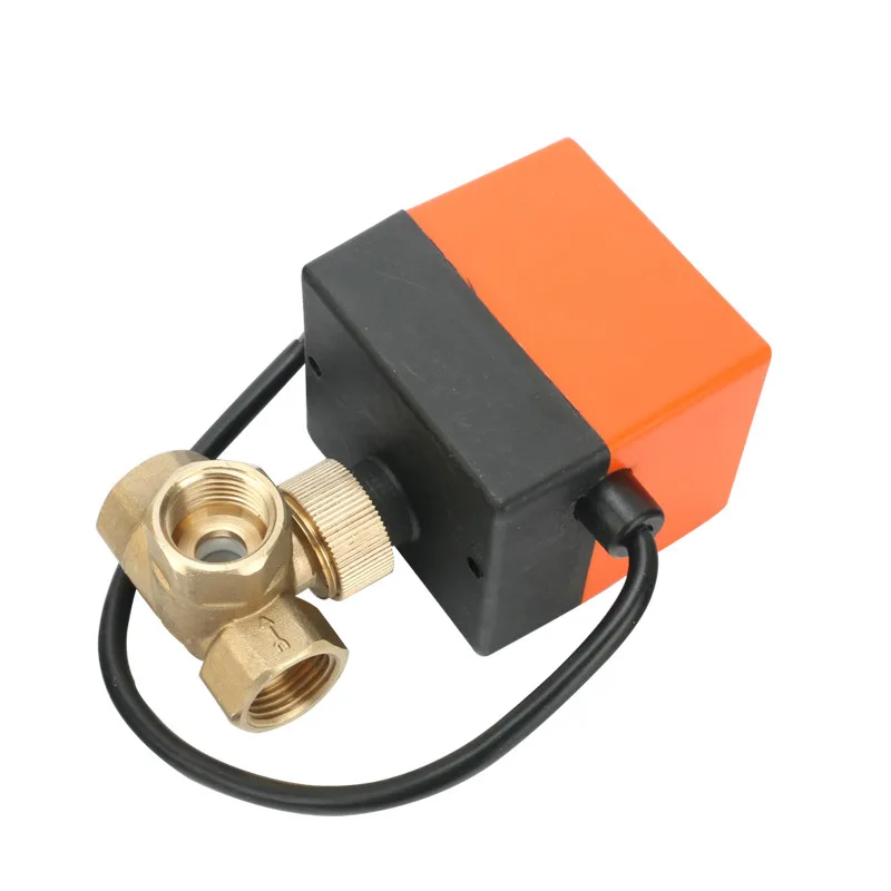 no-branded 3 Way AC220V//24V DC5V//12V//24V Brass Motorized Ball Valve Electric Ball Valve Electric Actuator Valve ZYUS Specification : DN15, Voltage : AC24V
