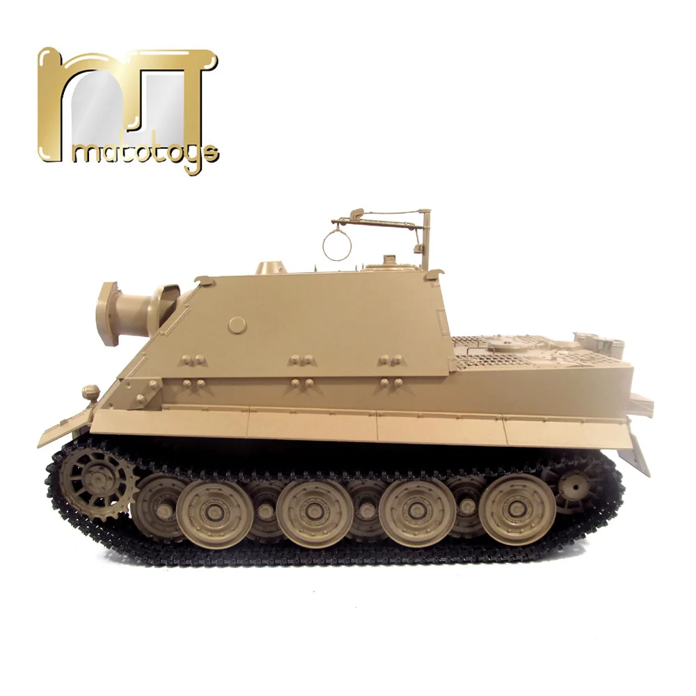 Mato 1:16 1/16 немецкий Sturmtiger 6688 металлический Радиоуправляемый бак пластиковый верхний корпус, готов к запуску, Инфракрасный Радиоуправляемый танк