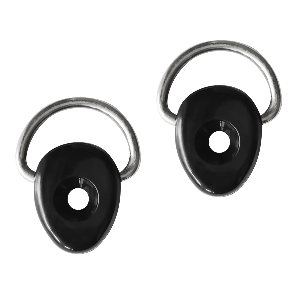 2 Pieces Heavy Duty Nylon D-Ring Tie Down Loop Deck Fitting Canoe Kayak DIY Accessories
