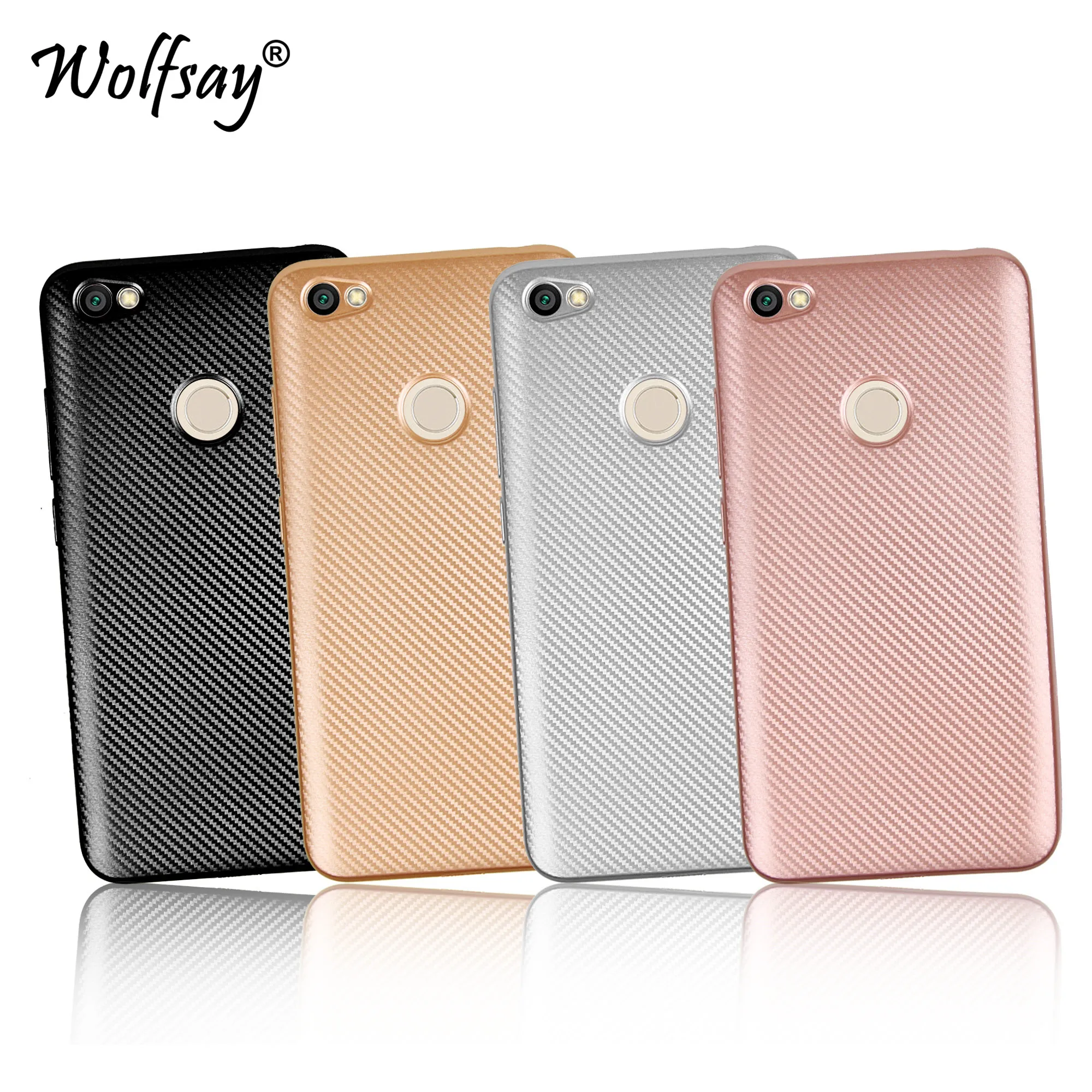 Phone Case Xiaomi Redmi Note 5A New Carbon Fiber Soft TPU Cover Pro Prime |