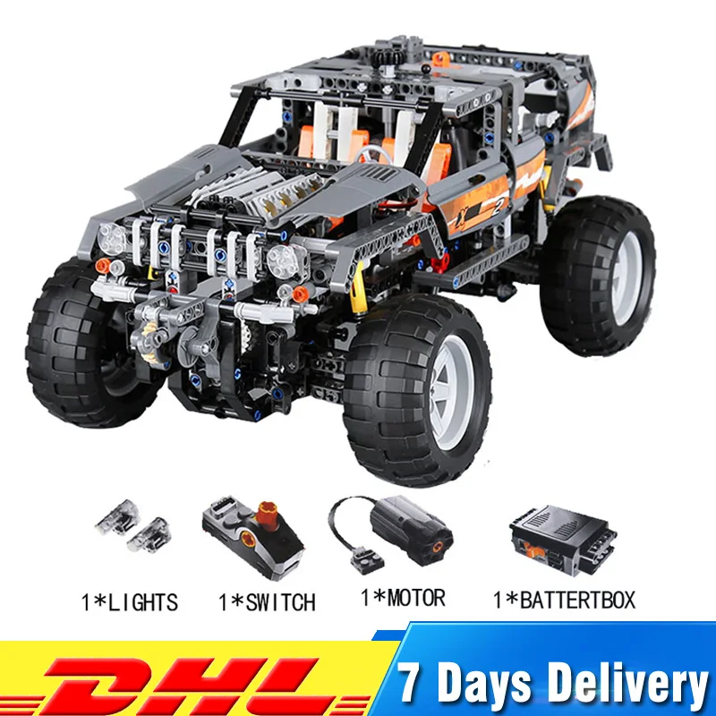 

Moc LegoINGlys 8297 Lepin 20030 Technic Off Roader Building Blocks Electric Motors Power Functions Model Bricks Educational Toys