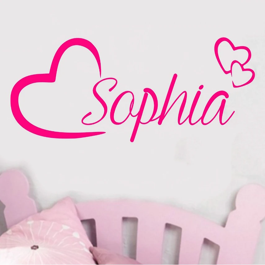 Pegatina De Vinilo Con Diseno De Corazones Y Amor Para Pared Con