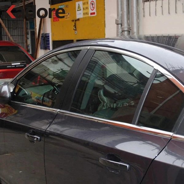 Для Chevrolet Cruze 2009 2010 2011 из нержавеющей стали, накладка на окно автомобиля, накладка на рамку, наклейка, внешние аксессуары