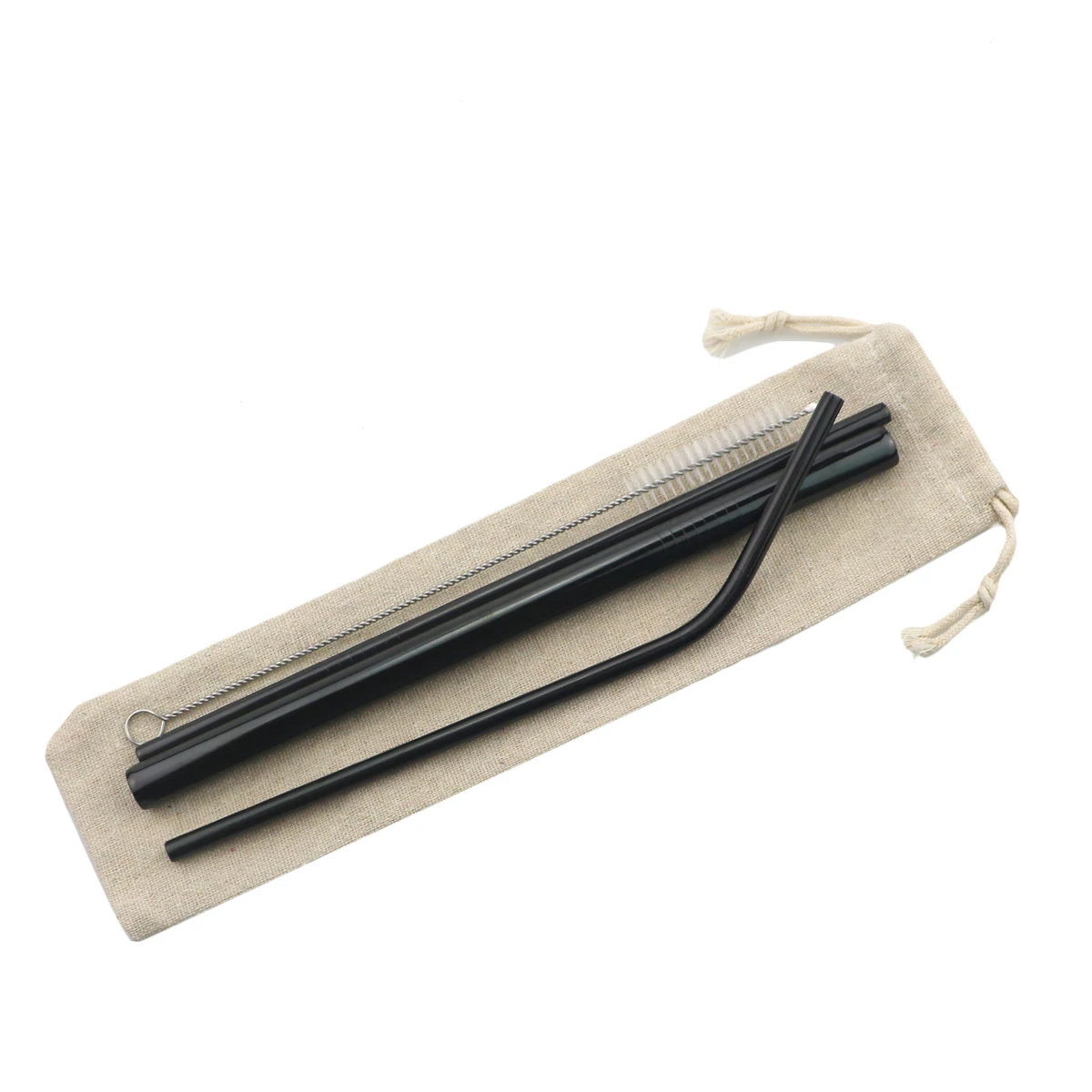 Premium Reusable Stainless Steel Drinking Straws with Cleaning Brush - Eco-Friendly Bar and Party Accessories
