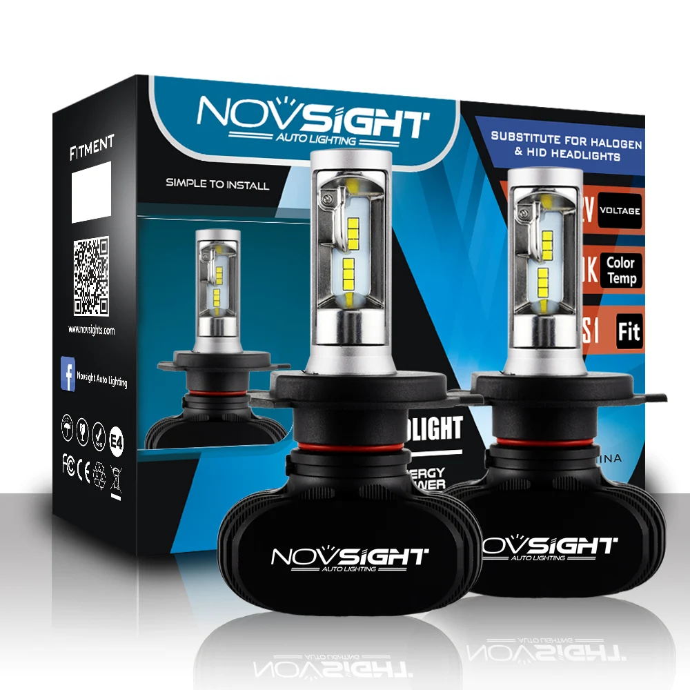

NOVSIGHT H4 H7 LED Car Headlight 12V 8000LM 6500K Cool White H3 H1 9005 HB3 9006 HB4 H8 H11 Headlamps Fog Light Lamps