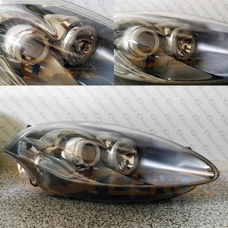 Для Fiat Croma подтяжку лица 2008 2009 2010 2011 отличное Ультра яркое освещение smd led Ангельские Глазки комплект DRL