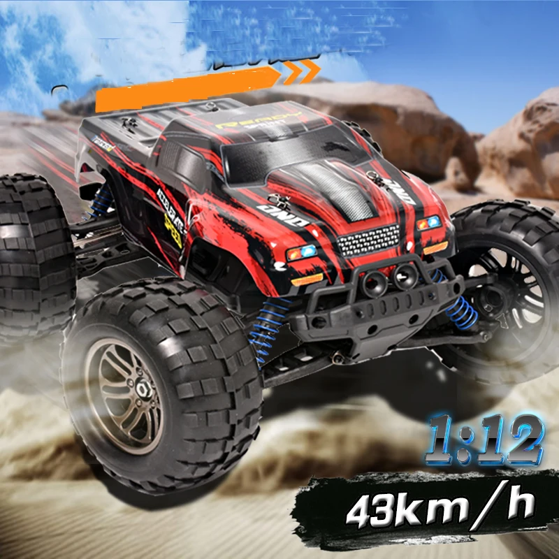 

2.4G Radio Control RC Cars Off-road Vehicle Toy 1:12 4WD High Speed Shockproof Rubber wheels Competitive speed car For Christmas