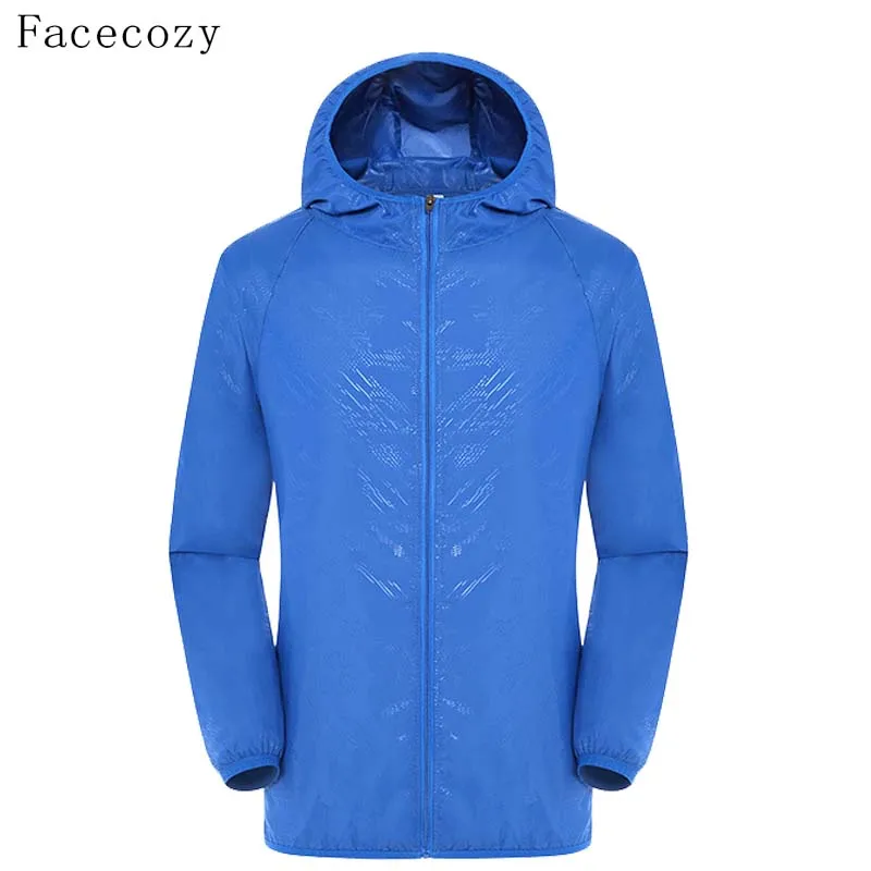 Facecozy любит летний открытый кемпинг куртка для женщин сплошной Быстросохнущий с