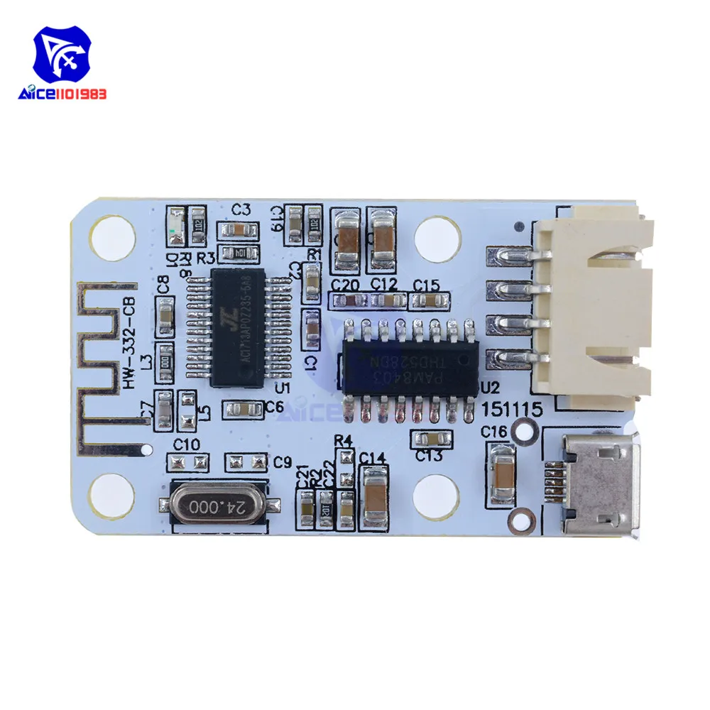 PAM8403 беспроводной модуль стереоаудиоприемника для Arduino цифровой усилитель звука