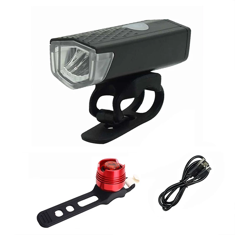 WasaFire fietsverlichting bicicleta frente luces traseras 300lm las luces de la bicicleta USB recargable LED bicicleta ciclismo faro luces de bicicleta