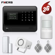 FUERS Беспроводная 3g G90B GSM wifi система охранной сигнализации IOS Android приложение управление домашней безопасности умный дом может хранить шесть вызовов сигнализации