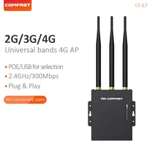 Comfast Высокоскоростной открытый AP 2,4G 4G LTE беспроводной AP Wifi штекер маршрутизатора и игры Беспроводной маршрутизатор точка доступа CF-E7