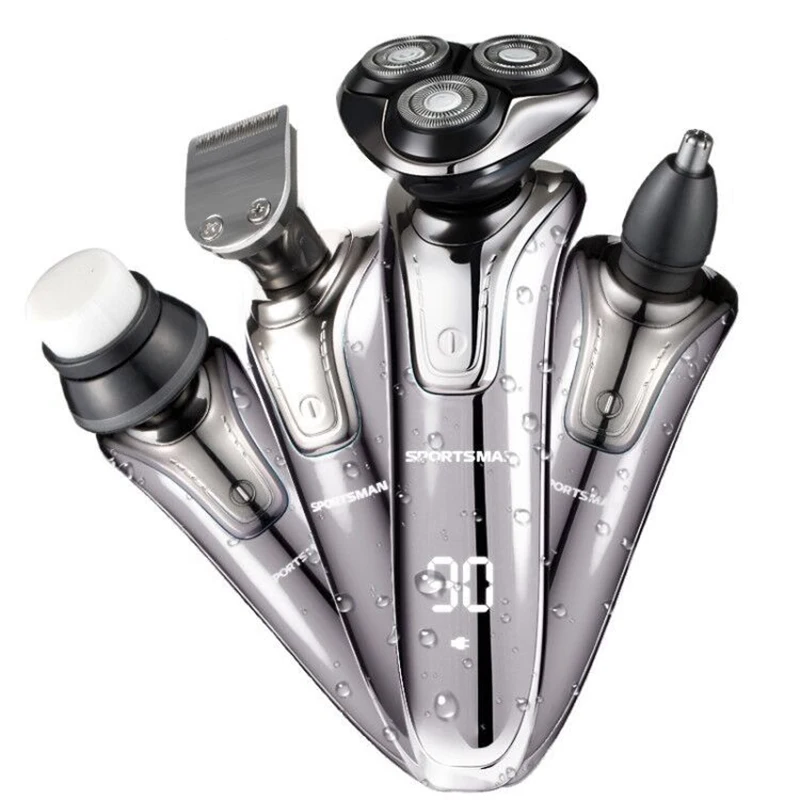 

3 Blades Multifunction Clipper Men Face Care Electric men's razor rechargeable razor floating whole body wash Electric Shaver
