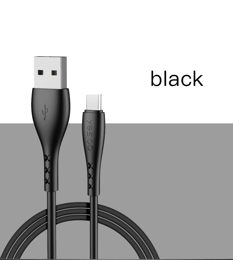 Yesido CA26 usb type-C кабель для samsung S10 S9 S8 Plus быстрое зарядное устройство type-c кабель для Xiaomi huawei One Plus 6 USB C Кабели шнур