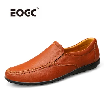 

Full Grain Leather Men Casual Shoes Top Quality Handmade Men Flats Comfortable Plus Size Moccasins Shoes Men Zapatos Hombre